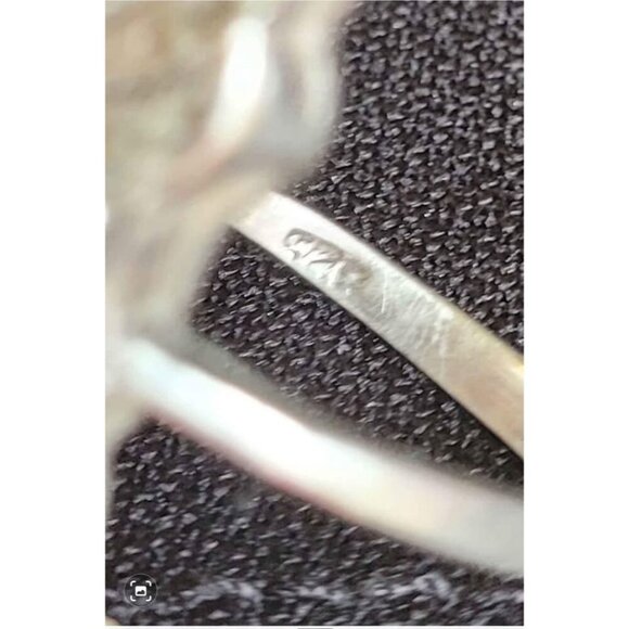 925 Sterling Silver Vintage/Antique (?) Amethyst & Marcasite Art Deco Style Ring - Picture 5 of 5